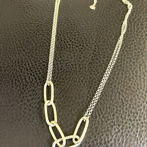 Silver Chain Link Necklace